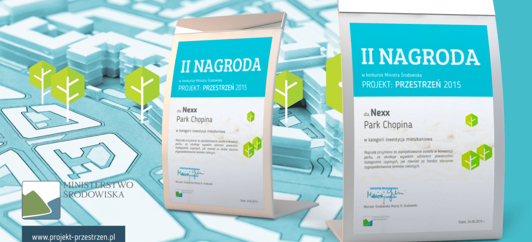 Park Chopina awarded by the Minister of the Environment!